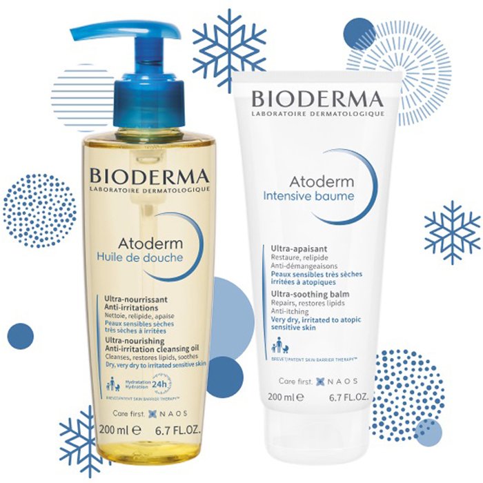 Bioderma Набор 'Защита и увлажнение сухой, чувствительной и атопичной кожи' (Bioderma, Atoderm)