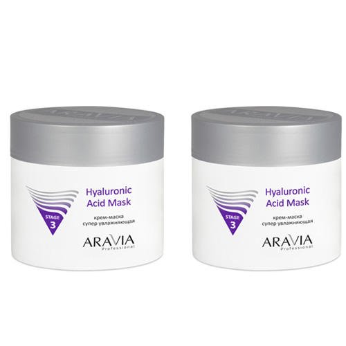 Aravia Professional Крем-маска суперувлажняющая Hyaluronic Acid Mask, 2х300 мл (Aravia Professional, Уход за лицом)