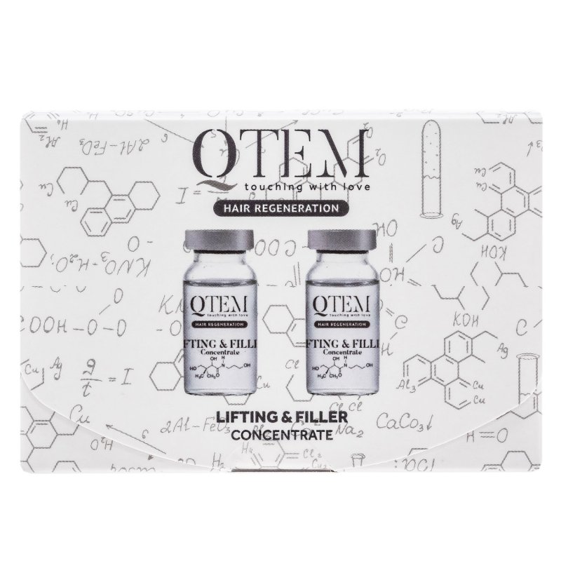 Qtem Холодный филлер для волос Lifting & Filler, 15 мл х 2 шт (Qtem, Hair Regeneration)