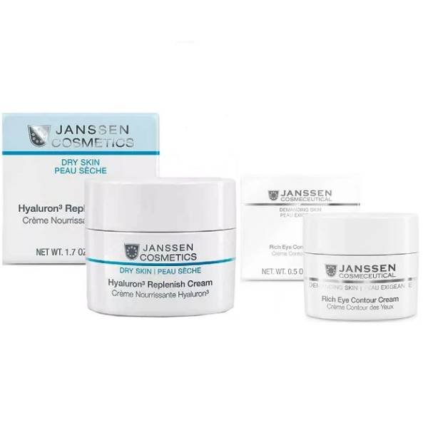 Janssen Cosmetics Набор 'Восстановление': крем 50 мл + крем для век 15 мл (Janssen Cosmetics, Dry Skin)