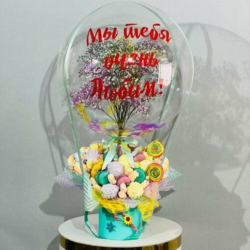 Сладкий набор 'Воздушный шарик' для мамы, любимой женщины, коллеги на день святого Валентина,8 марта