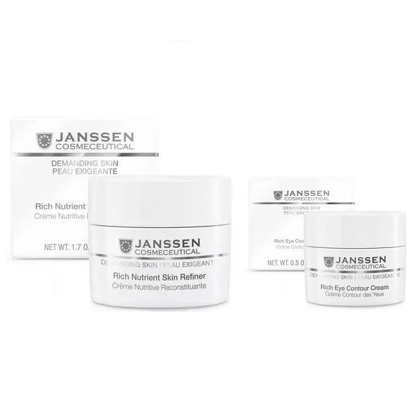 Janssen Cosmetics Набор для питания кожи: крем SPF15 50 мл + крем для век 15 мл (Janssen Cosmetics, Demanding skin)