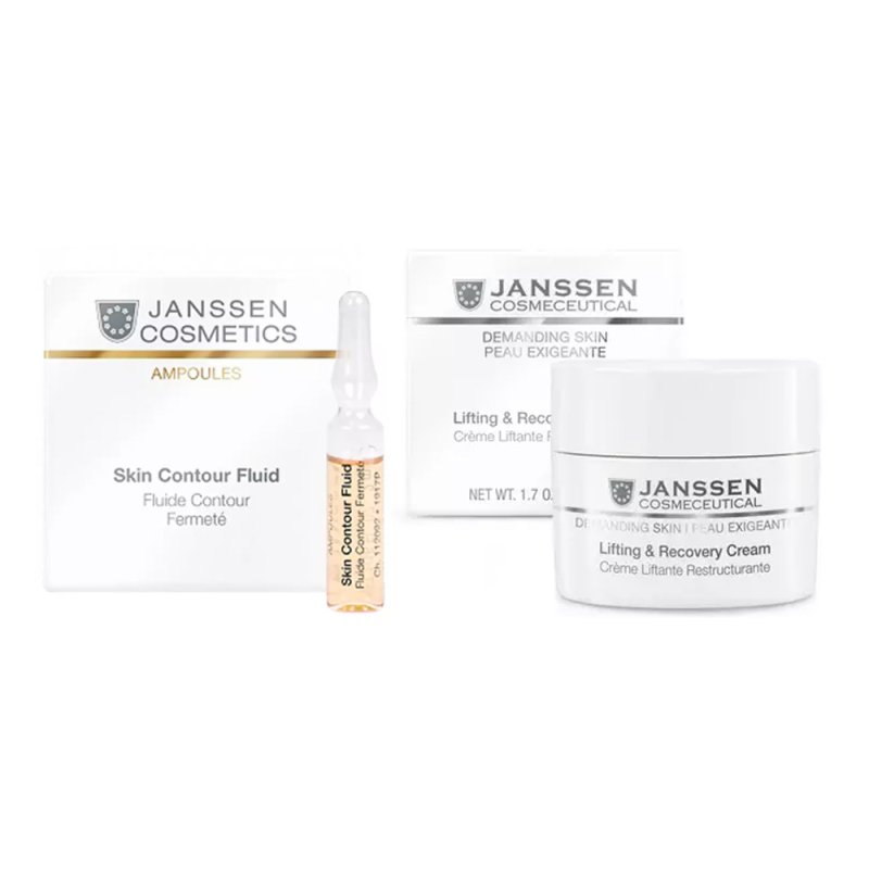 Janssen Cosmetics Набор средств для лица и век 'Восстановление и питание': сыворотка 2 мл х 7 шт + крем 50 мл (Janssen Cosmetics, Demanding skin)