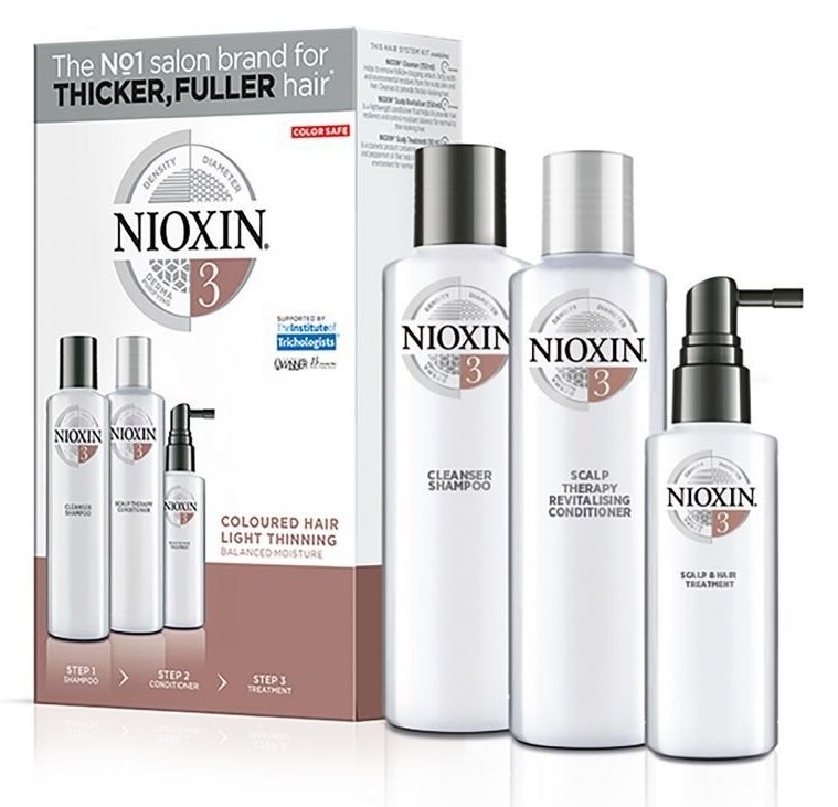 Nioxin Набор 3-х-ступенчатая система System 3 Coloured Hair Light Thinning (Nioxin, System 3)