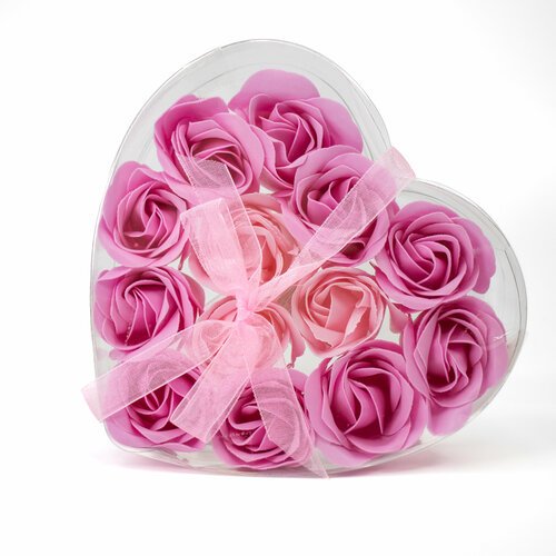 Мыльные розы, подарочный набор для женщин, подарок на день влюбленных, 14 февраля, 8 марта, розовый