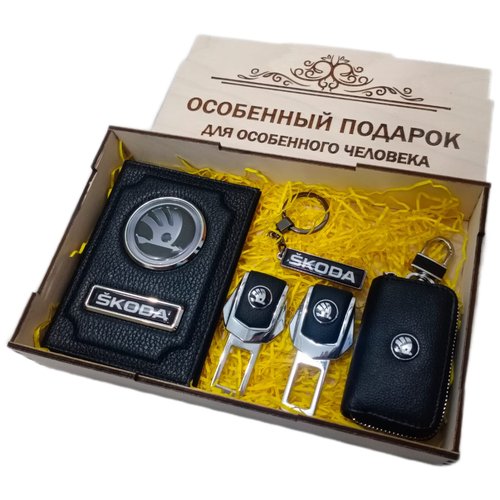 Подарочный набор автоаксессуаров с маркой Skoda (Шкода) для мужчины, для женщины