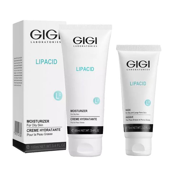 GiGi Набор для увлажнения кожи: маска 75 мл + крем 100 мл (GiGi, Lipacid)