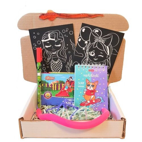 Развивающий подарок для девочек 6-9 лет / увлекательный игровой набор для девочек в веселой упаковке