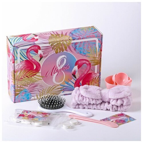 Подарочный набор «Фламинго», 27 х 7 х 18,5 см