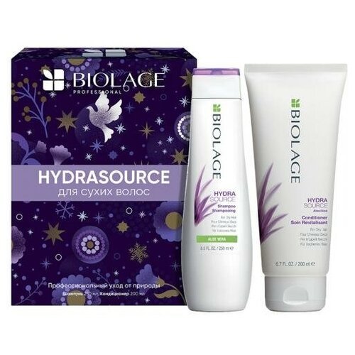 Набор Matrix Biolage Hydrasource для сухих волос, шампунь, 250 мл + кондиционер, 200 мл
