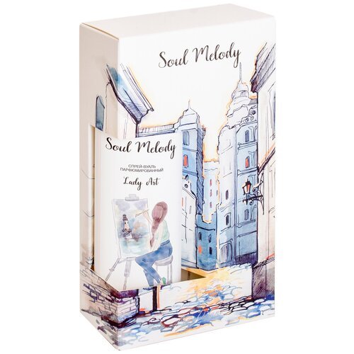 Подарочный набор Soul Melody Lady Art (гель для душа, спрей-вуаль)